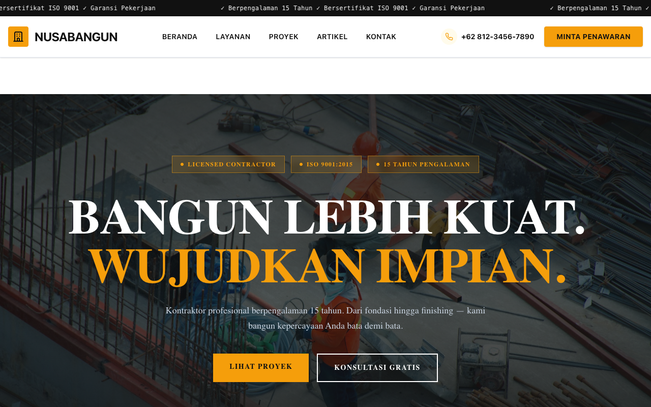 Preview template Construction Basic