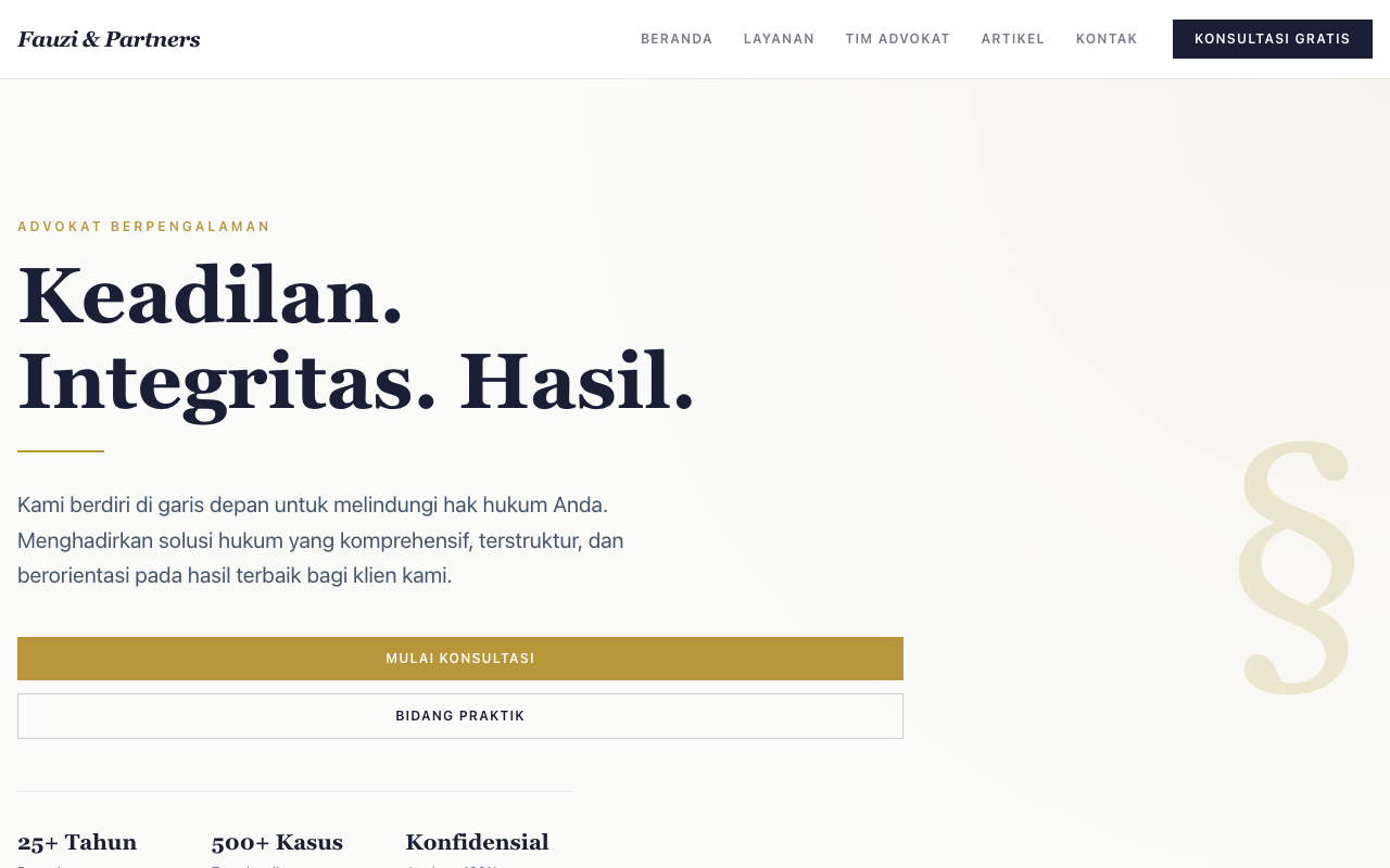 Preview template Legal Consultant Basic