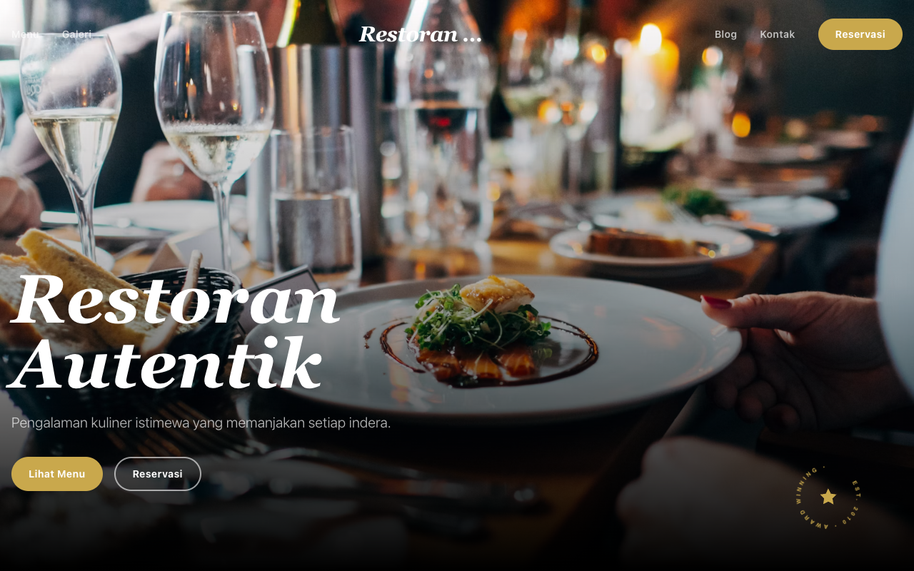 Preview template Restaurant Basic